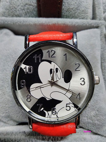 Montre mickey rouge